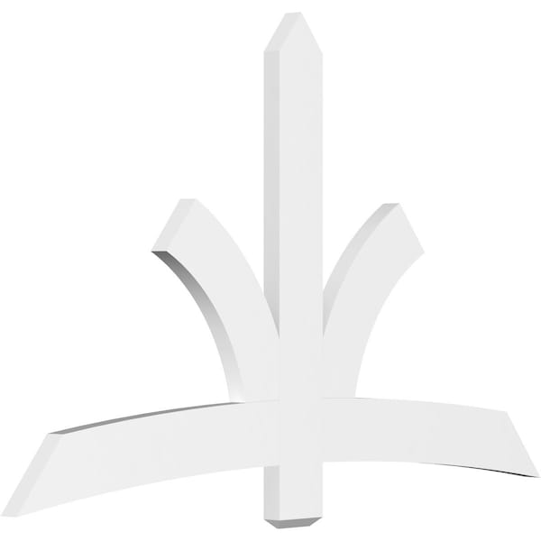 Ekena Millwork Davenport Architectural Grade PVC Gable Bracket, 72"W x 45"H x 2"D x 6"F, 15/12 Pitch GBP072X45X0206DAV00 - main
